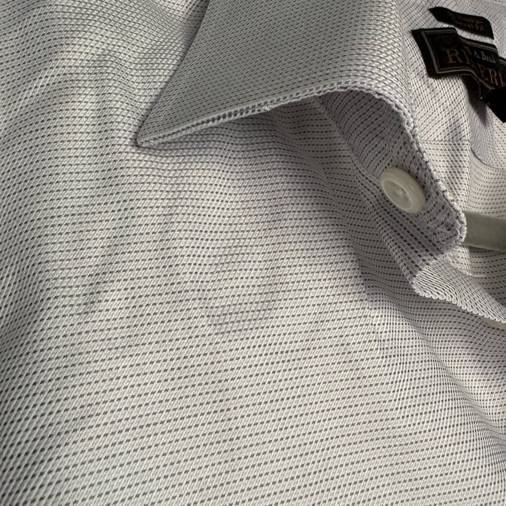 Jos. A. Bank Light Gray Textured Button-Down Shirt